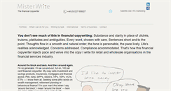 Desktop Screenshot of misterwrite.co.uk